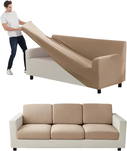 Vista 21 de Funda para Sofá de Terciopelo, Fundas Elásticas para Sofá para Funda Principal Separada/Respaldos y Cojines de Asiento, Funda para Sofá, para Fundas
