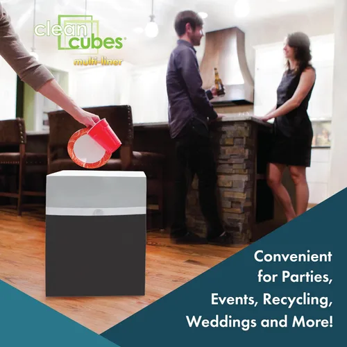Vista 6 de Clean Cubes Botes de basura emergentes multirevestimiento de 13 galones