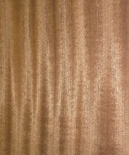 Vista 4 de Cinta Sapele Chapa de madera de caoba 12" x 12" con respaldo fenólico 1/20" HPL