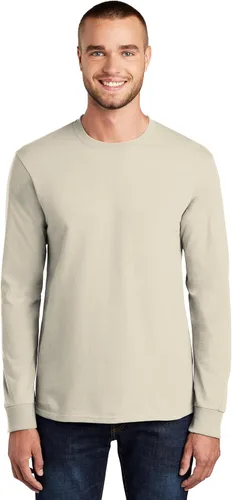 Vista 12 de Port & Company - Camiseta Esencial de Manga Larga Tall. PC61LST Azul acuático