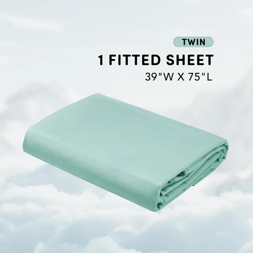 Vista 2 de Comfort Spaces - Sábana bajera Coolmax supersuave y resistente a la decoloración que absorbe la humedad con elásticos alrededor que se adapta a