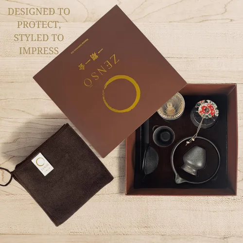 Vista 8 de ZENSO Juego de Batidor Matcha Premium – Kit de Ceremonia de Té Matcha Japonés de 10 Piezas Cuenco Matcha, Recipiente de Té, Batidor de Bambú