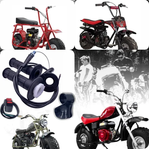 Vista 7 de Auto-Moto Twist - Juego de empuñaduras de carcasa de cable de acelerador para mini bicicleta, Pit Bike Dirt Bike MOTOVOX MBX10 MBX11 y Warrior MB165