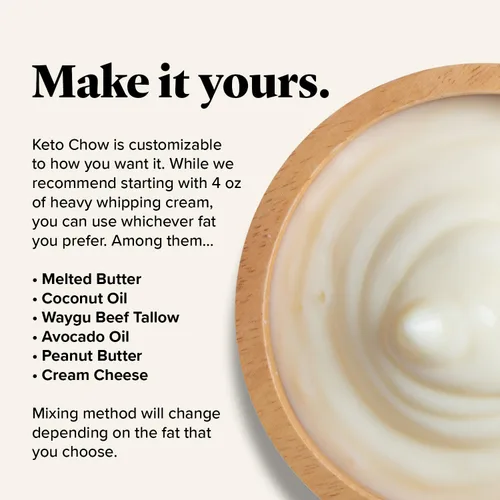 Vista 8 de Keto Chow Suplemente bajo en carbohidratos para batidos, nutrición completa para dieta keto