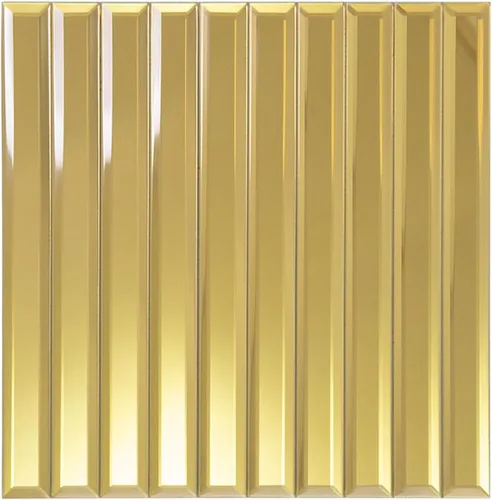 Vista 9 de 80 azulejos de espejo biselado, azulejos de cristal cuadrados plateados de 3 pulgadas para cocina, salpicadero de baño, pared de ducha, 5 pies