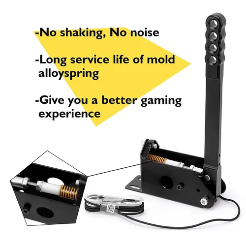 Vista 4 de 64 Bit USB PC Racing Sim Handbrake,Compatible with Logitech G27 G29 G920 T500 T300 Linear E Brake for Sim Racing Games DiRT Rally 24,LFS,Project