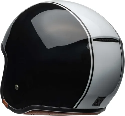 Vista 5 de Casco de motocicleta Bell TX501 Culture (negro brillante Rally/blanco - talla L)