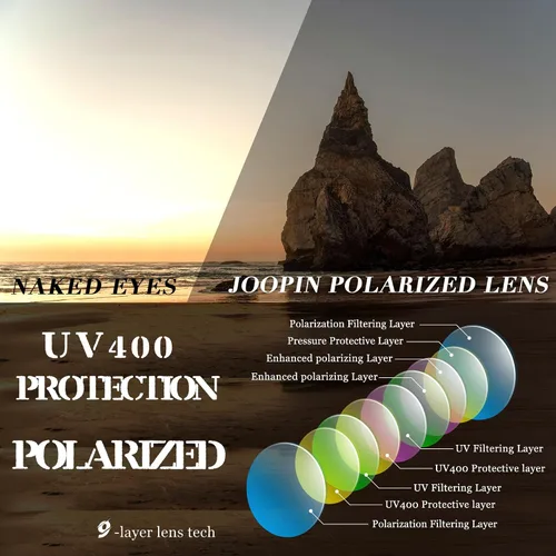 Vista 91 de Joopin Lentes de sol de gran tamaño para mujer, polarizados, grandes, para conducción, protección UV, grandes sombras