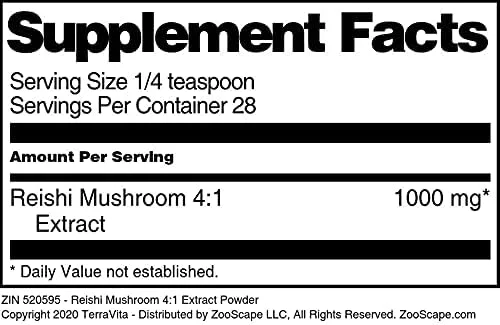 Vista 4 de Reishi Mushroom 41 Extracto en polvo (1 oz, ZIN 520595) - Paquete de 3