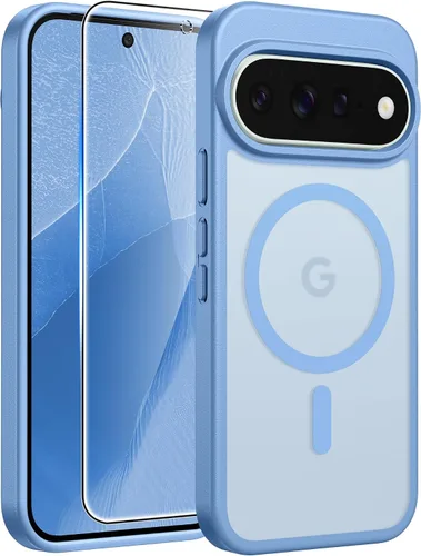 Vista 81 de FNTCASE - Funda para iPhone 16 Pro: magnética, mate, translúcida, de grado militar, protectora contra caídas, resistente, fina, duradera y a prueba