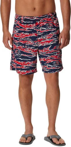 Vista 117 de Columbia Super Backcast - Pantalón corto de agua para hombre Impresión de tinte negro