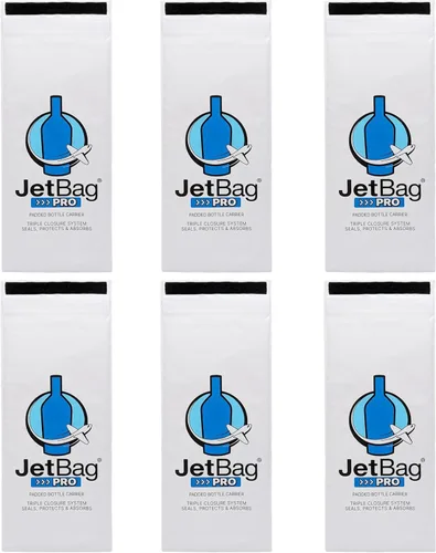 Vista 9 de Jet Bag PRO Version - Bolsas de vino reutilizables para viajes, acolchadas, absorbentes, protector de botellas de vino, bolsas de viaje