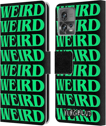 Vista 8 de Head Case Designs Officially Licensed Yungblud Face Graphics Leather Book Wallet Case Cover Compatible with Motorola Moto Edge 30 Fusion