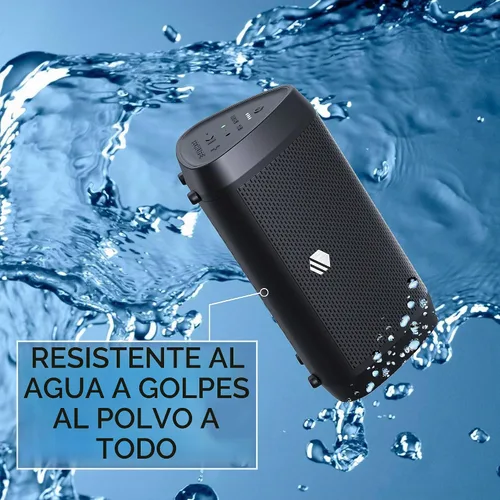 Vista 4 de Tech-Life Mini altavoz Bluetooth inalámbrico portátil pequeño con alto volumen para actividades al aire libre - Altavoz Bluetooth impermeable