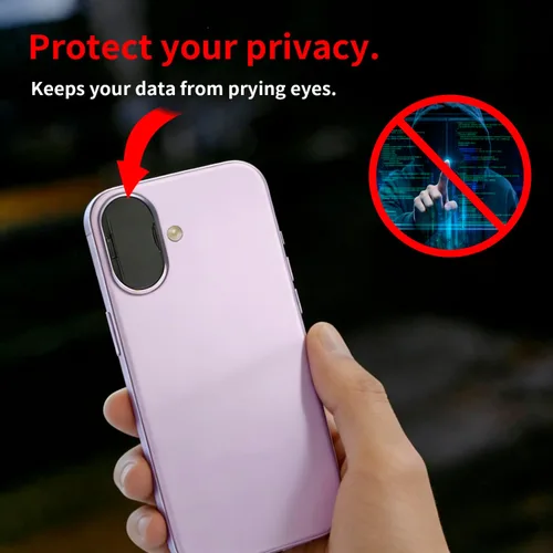 Vista 4 de Funda de privacidad para cámara compatible con iPhone 17, iPhone 16, iPhone 16 Plus, protector antiespía para cámara trasera, asegura tu privacidad