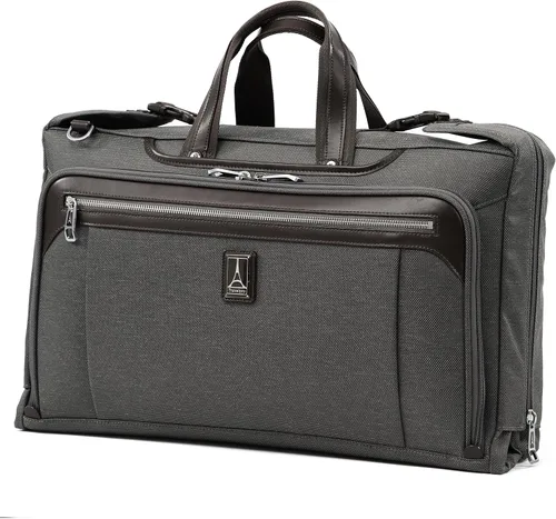 Vista 4 de Travelpro Platinum Elite - Bolsa de mano de tres pliegues, para hombres y mujeres, Gris Vintage, Platinum Elite - Bolso de mano de tres pliegues