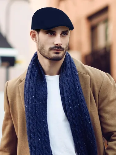Vista 7 de KUTTOR 6 Piezas Hombres Newsboy Gorras Gatsby Cabbie Conducción Caza Gorra Newsboy Gorra Plana Sombreros Irlandeses