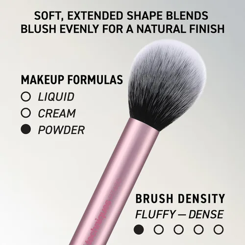 Vista 5 de Real Techniques Juego de 6 piezas de brochas de maquillaje esenciales para el día a día, incluye 4 brochas y 2 esponjas de maquillaje, para base