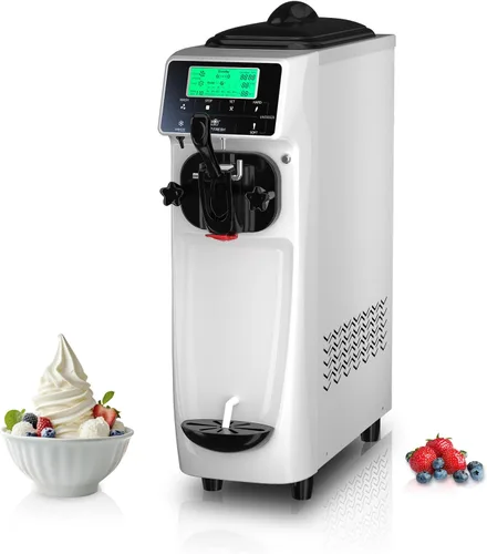 Vista 9 de Máquina de helados - Máquina de helado de un solo sabor de 3.5 gales/H, máquina de helado suave de 5 pulgadas con máquina de servicio suave