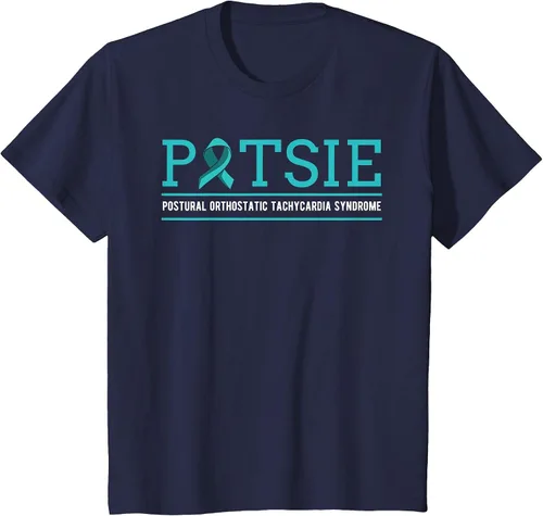 Vista 48 de POTS Dysautonomia Turquoise Ribbon Autonomic Dysfunction T-Shirt Asphalt Grey