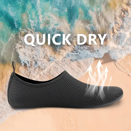 Vista 5 de North Bund Zapatos de agua para hombre y mujer, secado rápido, calcetines deportivos acuáticos para yoga, natación, playa, surf