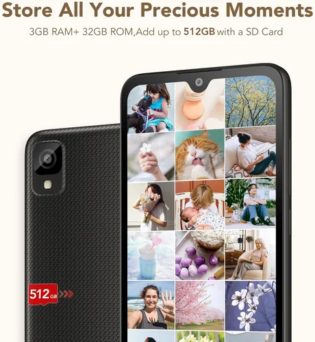 Vista 8 de TCL 30 Z 2022 Teléfono celular desbloqueado de 6.1 pulgadas con pantalla HD+, versión Android 12 de EE. UU., teléfono inteligente de 32 GB + 3