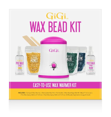 Vista 12 de Gigi, Kit de depilación brasileña, 14 onzas Includes Pot Heater, 14 oz Can, Pre-Oil, Post Wax Care Gel & Wooden Applicator Sticks, Ideal for Face