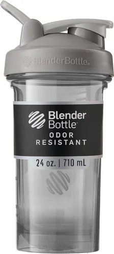 Vista 9 de BlenderBottle - Botella agitadora Pro Series ideal para batidos de proteínas y preentrenamiento, 32 onzas, color negro