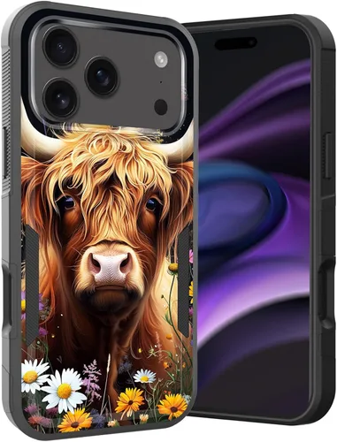 Vista 63 de Funda para iPhone Air, doble capa híbrida resistente resistente a prueba de golpes de policarbonato duro + funda protectora de silicona suave