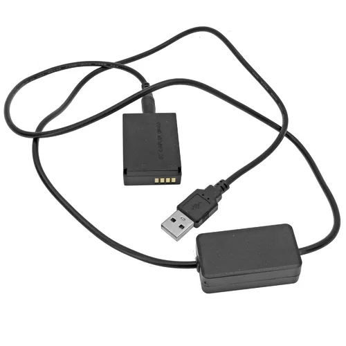 Vista 3 de Reemplazo de batería USB a DUMMY para CANON LP-E12 40" Cable adaptador