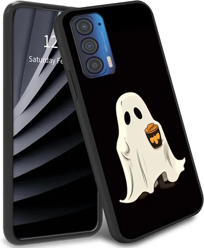 Vista 20 de Funda delgada para Moto Edge 2021 TPU con diseño de hojas de arte, cubierta de protección de cuerpo completo de goma de gel suave para Motorola Edge