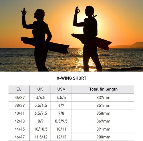 Vista 6 de MARES X-Wing Short Freediving Fins Durable High-Performance Swimming Flippers for Freediving & Spearfishing