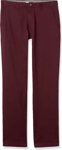 Vista 6 de Tienda Essentials Pantalón caqui elástico casual de ajuste recto para hombre