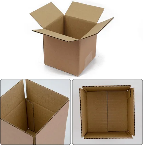 Vista 3 de SUNLPH Cajas de envío de 4 x 4 x 4 pulgadas, cajas pequeñas de cartón corrugado, paquete de 25