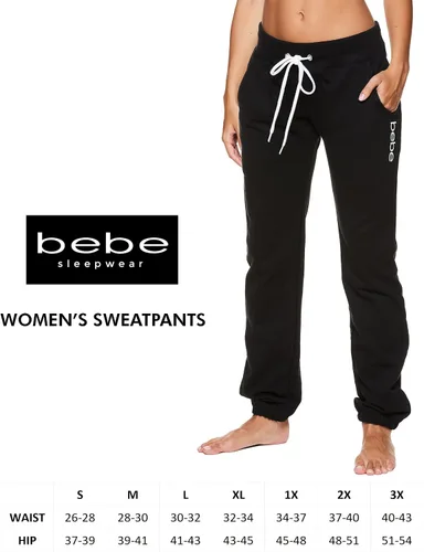Vista 6 de bebe Pantalones deportivos para mujer, pantalones de felpa francesa con bajos fruncidos, pantalones de pijama con logotipo, para mujer