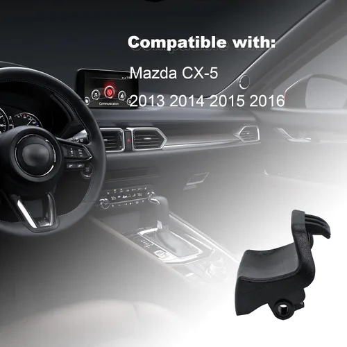 Vista 6 de CRAZYPARTS Pestillo de consola central compatible con Mazda CX-5 2013, 2014, 2015, 2016, número de repuesto OEM KA0G-64-45YA-02, negro