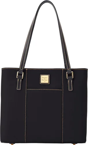Vista 8 de Dooney & Bourke Women's Lexington Tote in Pebble Grain Leather, Handbag with Long Leather Shoulder Straps Negro