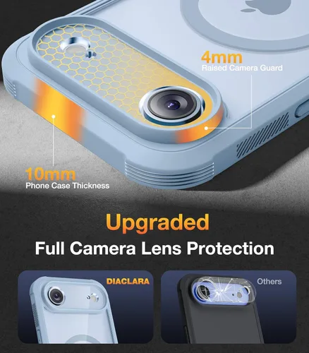 Vista 1105 de DIACLARA - Funda transparente compatible con iPhone XR 6.1 pulgadas 2018