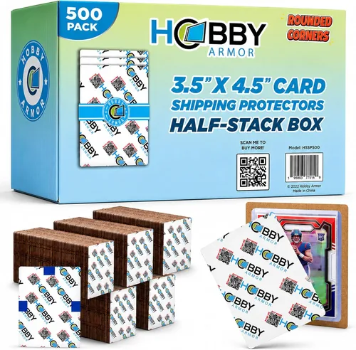 Vista 10 de Hobby Armor - Paquete de 100 protectores de envío de tarjetas coleccionables de 3.5 x 4.5 pulgadas con esquinas redondeadas, protector de tarjetas