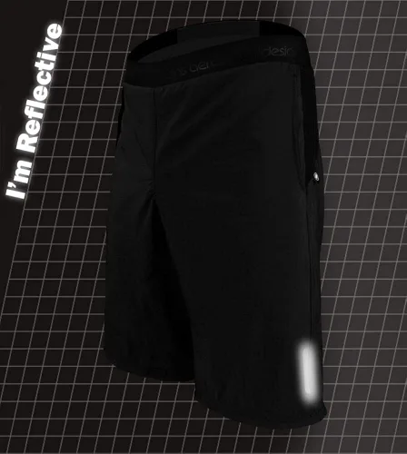 Vista 7 de Aero Tech USA MTB - Pantalones cortos acolchados para bicicleta de montaña para hombre