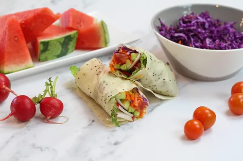 Vista 2 de Norigami Egg Wraps - Proteína de guisante, baja en carbohidratos, fina y saludable, certificado Kosher, sin OMG, sin gluten, 6 envolturas