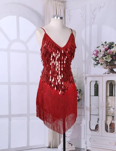Vista 3 de Aislor - Vestido de baile con lentejuelas brillantes para mujer