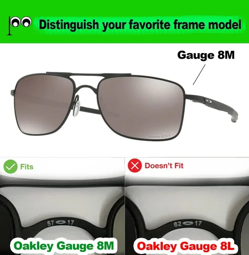 Vista 4 de Lentes Polarizadas Reemplazo Para Gafas De Sol Oakley Gauge 8 OO4124 - MultiColores