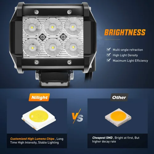 Vista 4 de Nilight Cápsulas LED + kit de arnés de cableado