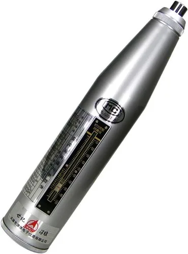 Vista 2 de Resiliómetro Probador de martillo de rebote de hormigón Schmidt Swiss Hammer Herramienta de medidor de prueba de rebote de hormigón HT-225