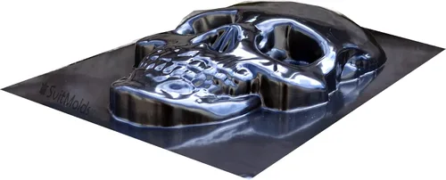 Vista 5 de SvitMolds Molde de calavera de bricolaje Panno placa de hormigón de cemento (D85)