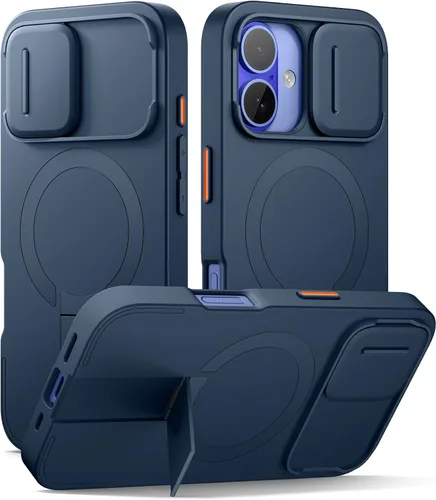 Vista 68 de SURITCH Funda para iPhone Air con cubierta de control de cámara, funda deslizante para cámara y soporte ajustable, compatible con MagSafe, a prueba