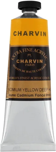 Vista 52 de Charvin Pintura acrílica profesional extrafina – verde absenta, tubo de 2.1 fl oz, pigmentos de triple fresado, resistente a la luz, pinturas