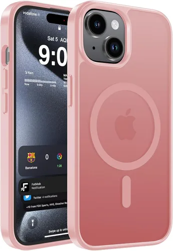 Vista 113 de WRJ Funda magnética mate para iPhone Air de 6.5 pulgadas, [compatible con Magsafe] [protección contra caídas de grado militar], delgada Negro