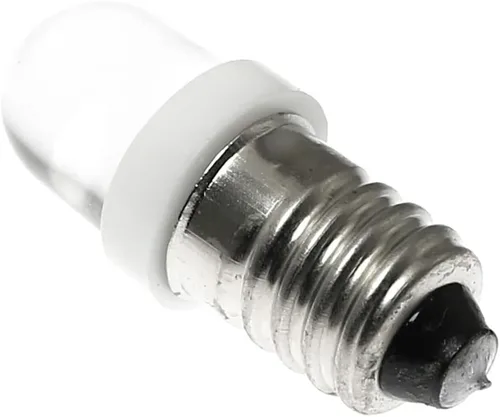Vista 2 de Mini bombilla LED E10 de 0.2 W, 0.2 W, 3 V, bombillas de base de tornillo en miniatura, indicador LED para circuito de experimento casero